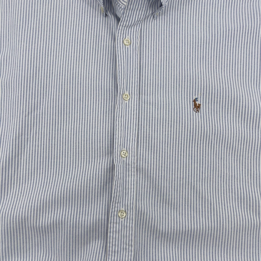 Ralph Lauren‎ Blake Mens Large Striped Short Sleeve Button Down Shirt - Picture 3 of 5